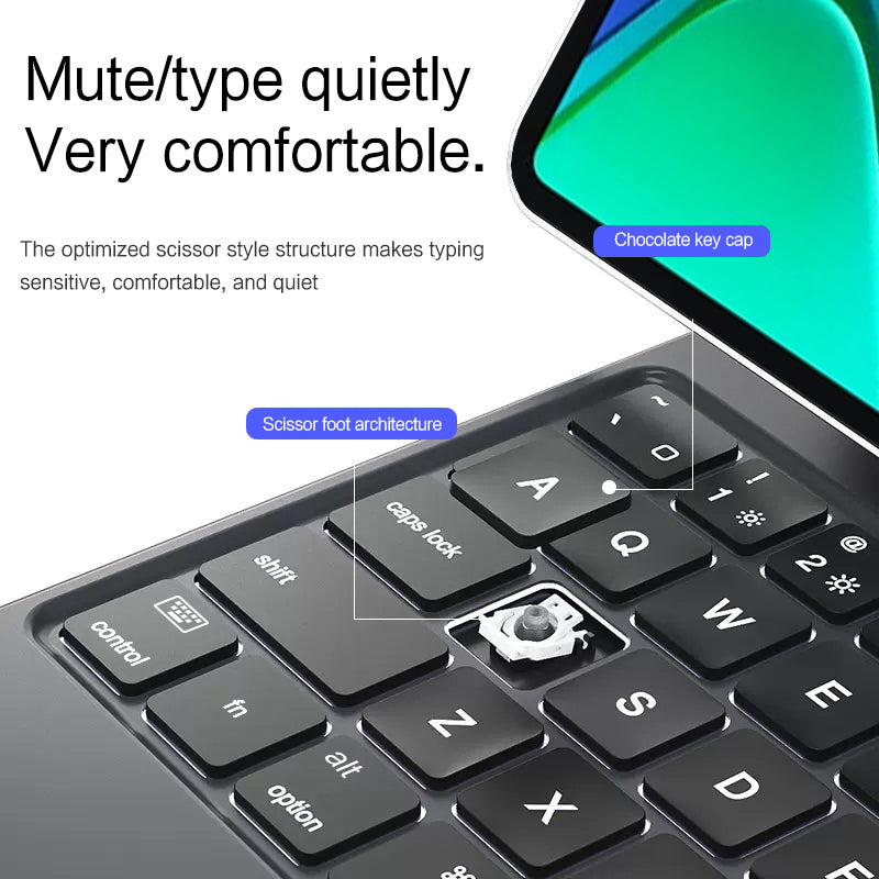 For Xiaomi Pad 6 Stand Tablet Case Protective Cover with Bluetooth Touchpad Keyboard For Xiaomi Pad 6 Stand Tablet Case Protective Cover with Bluetooth Touchpad Keyboard